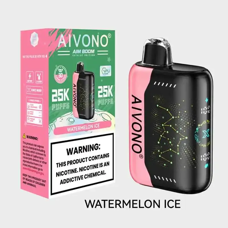 AIVONO AIM BOOM 25000 Züge Wiederaufladbare Einweg-Vape mit Dual-Mesh-Technologie und Digitalbildschirm – Großhandel für niedrigen Nikotingehalt (0%, 2%, 3%, 5%) mit Kindersicherung kaufen – Bild 2