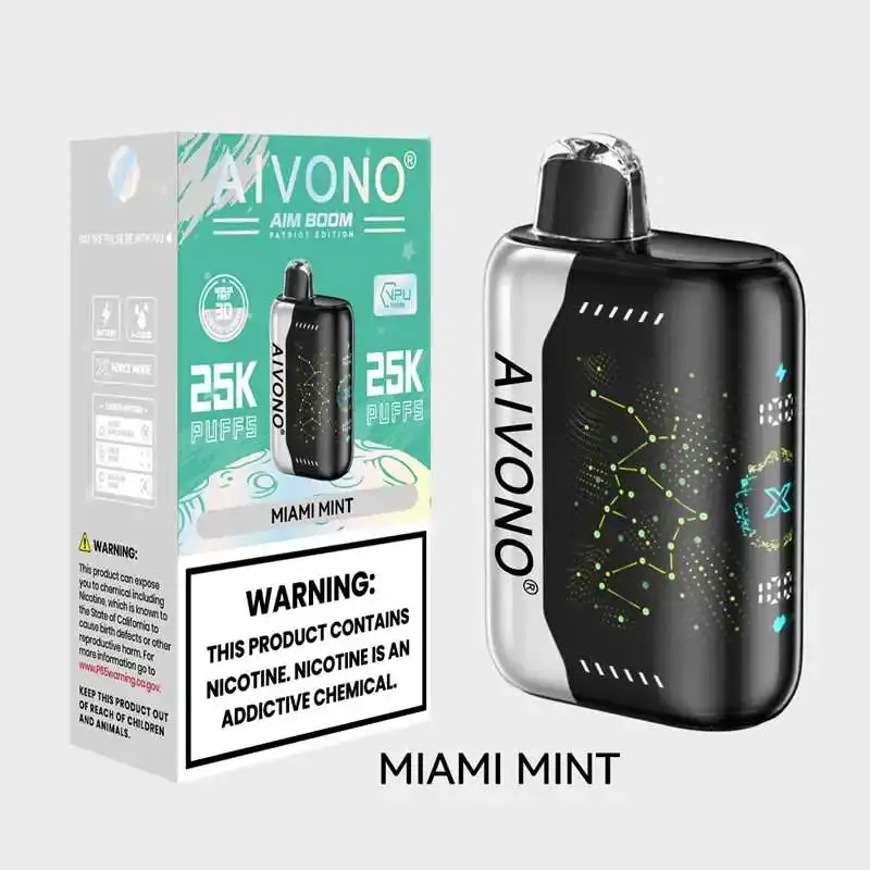 AIVONO AIM BOOM 25000 Züge Wiederaufladbare Einweg-Vape mit Dual-Mesh-Technologie und Digitalbildschirm – Großhandel für niedrigen Nikotingehalt (0%, 2%, 3%, 5%) mit Kindersicherung kaufen – Bild 9