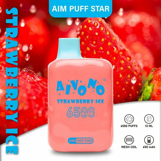 AIVONO AIM Puffstar 6500 Züge 0% 2% 5% Nikotin, stilvolles Design, wiederaufladbar, Großhandel Einweg-Vape – Bulk Buy – Bild 5