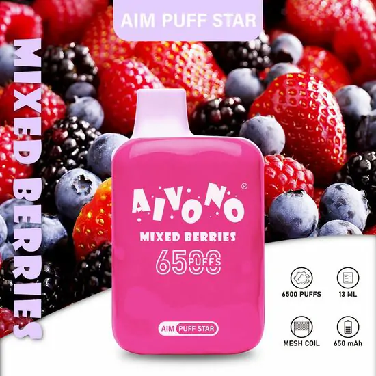 AIVONO AIM Puffstar 6500 Züge 0% 2% 5% Nikotin, stilvolles Design, wiederaufladbar, Großhandel Einweg-Vape – Bulk Buy – Bild 4