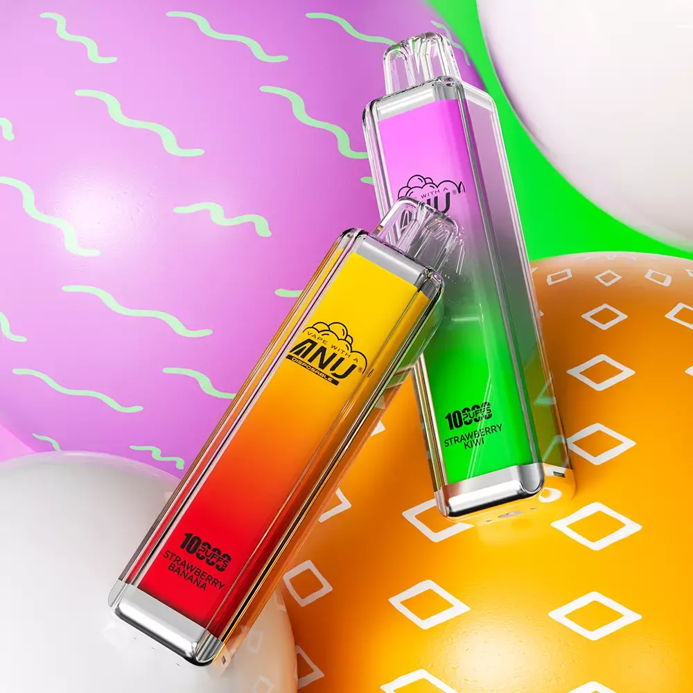 ANU Crystal 10000 Züge 0% 2% 5% Niedriger Nikotingehalt Großhandel Leicht und tragbar Einweg-E-Zigarette