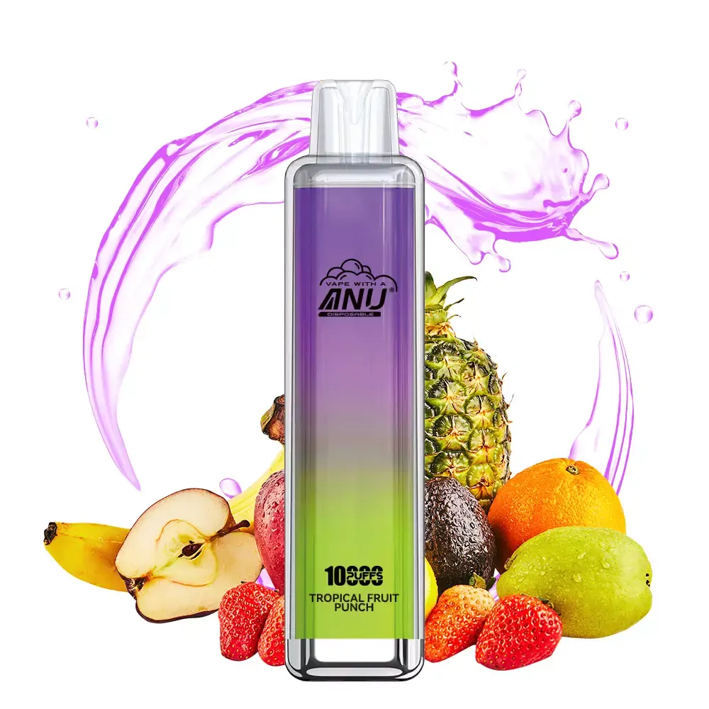 ANU Crystal 10000 Züge 0% 2% 5% Niedriger Nikotingehalt Großhandel Leicht und tragbar Einweg-E-Zigarette – Bild 5