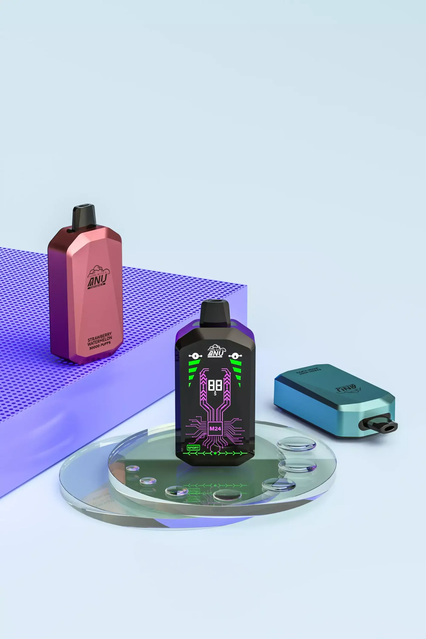 ANU Star 30000 Züge Großer Bildschirm 0% 2% 5% Niedriger Nikotin In Großhandel Kaufen Leichtes Design Aufladbarer Einweg-Vape Stift