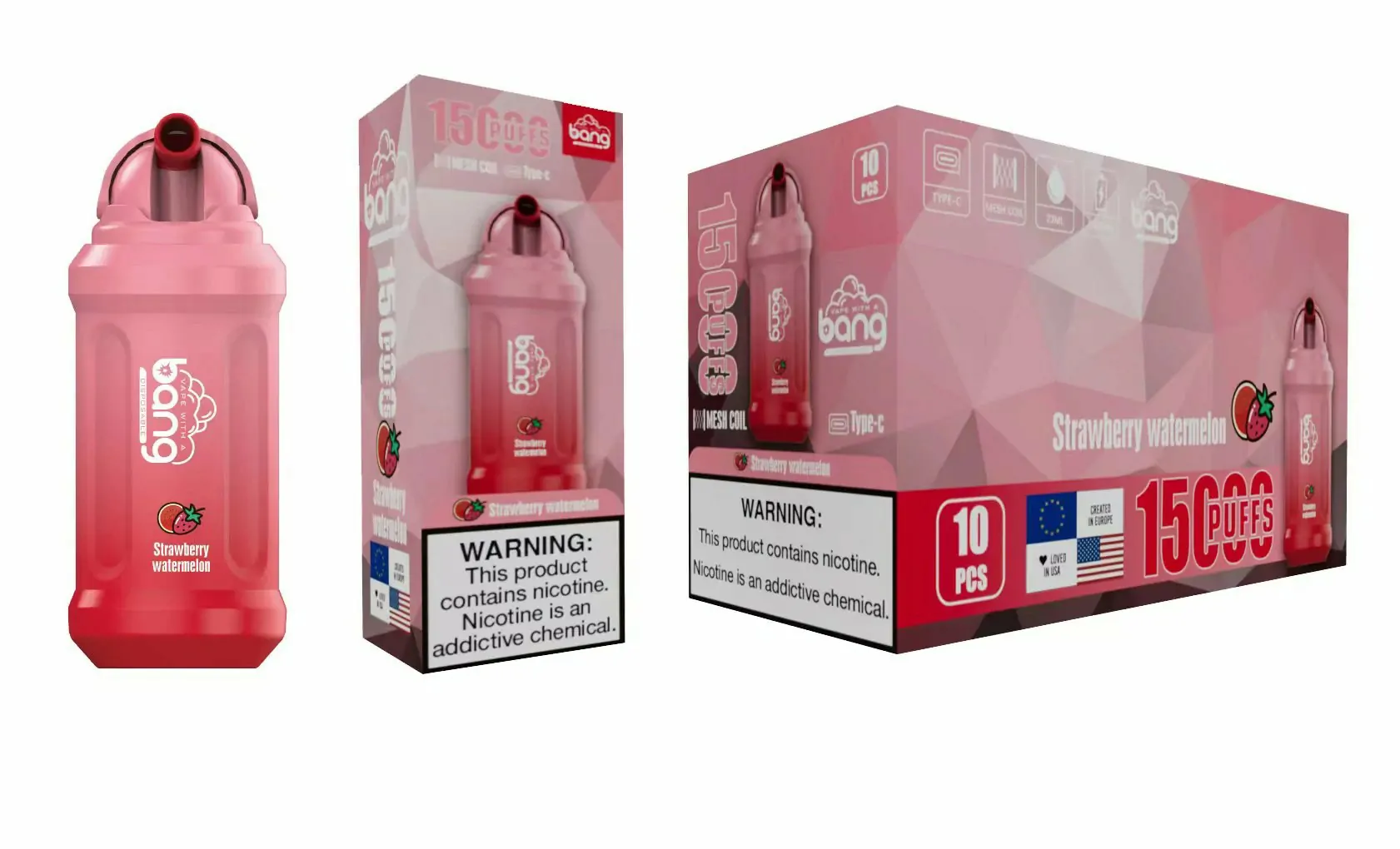 Bang 15000 Züge Verstellbare Luftzufuhr 0% 2% 3% 5% Niedriger Nikotin Großhandel Aufladbarer Einweg Vape Stift – Bild 10