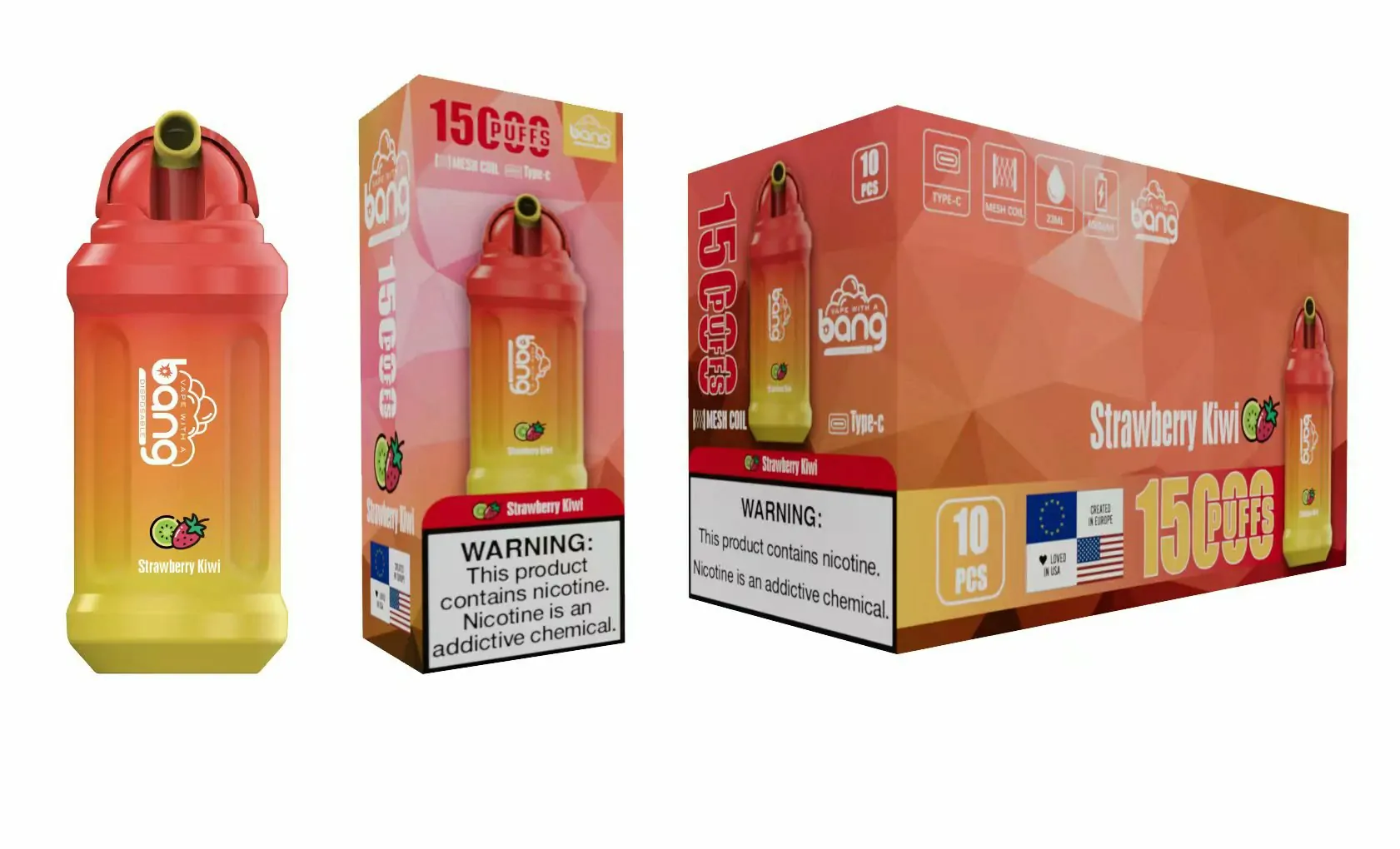 Bang 15000 Züge Verstellbare Luftzufuhr 0% 2% 3% 5% Niedriger Nikotin Großhandel Aufladbarer Einweg Vape Stift – Bild 8