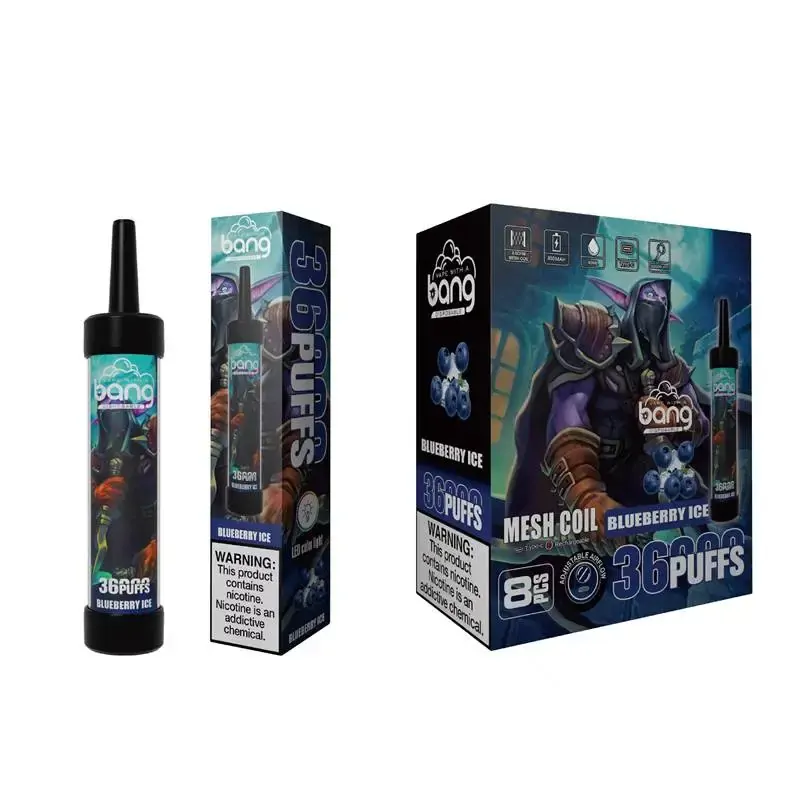 Bang 36000 Züge LED-Licht 0% 2% 3% 5% Niedriger Nikotingehalt Großhandel Wiederaufladbare Ergonomische Einweg-E-Zigarette – Bild 2