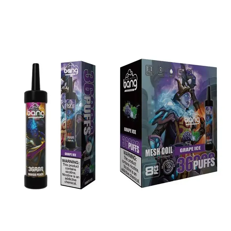 Bang 36000 Züge LED-Licht 0% 2% 3% 5% Niedriger Nikotingehalt Großhandel Wiederaufladbare Ergonomische Einweg-E-Zigarette – Bild 6
