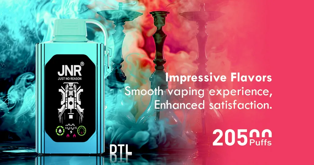 JNR Shisha Hookah Box 20500 Züge Dual Mesh HD-Display DTL 0% 2% 5% Nikotin Bulk-Kauf Großhandel Aufladbare Wegwerf-E-Zigaretten Stifte