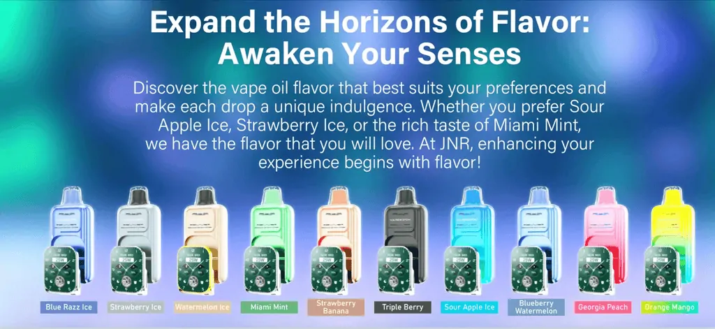 JNR Vape Watch 30.000 Züge Dual Mesh Smart Gerät 2% Niedriger Nikotin Großhandel 10 Geschmacksrichtungen Aufladbarer Einweg-Vape Stift