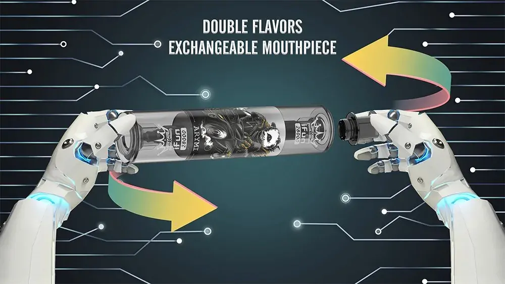 ARYMI IFUN 28000 Züge Dual Mesh Einstellbarer Luftstrom 5% Niedriger Nikotingehalt Wiederaufladbare Einweg-E-Zigaretten Großhandel
