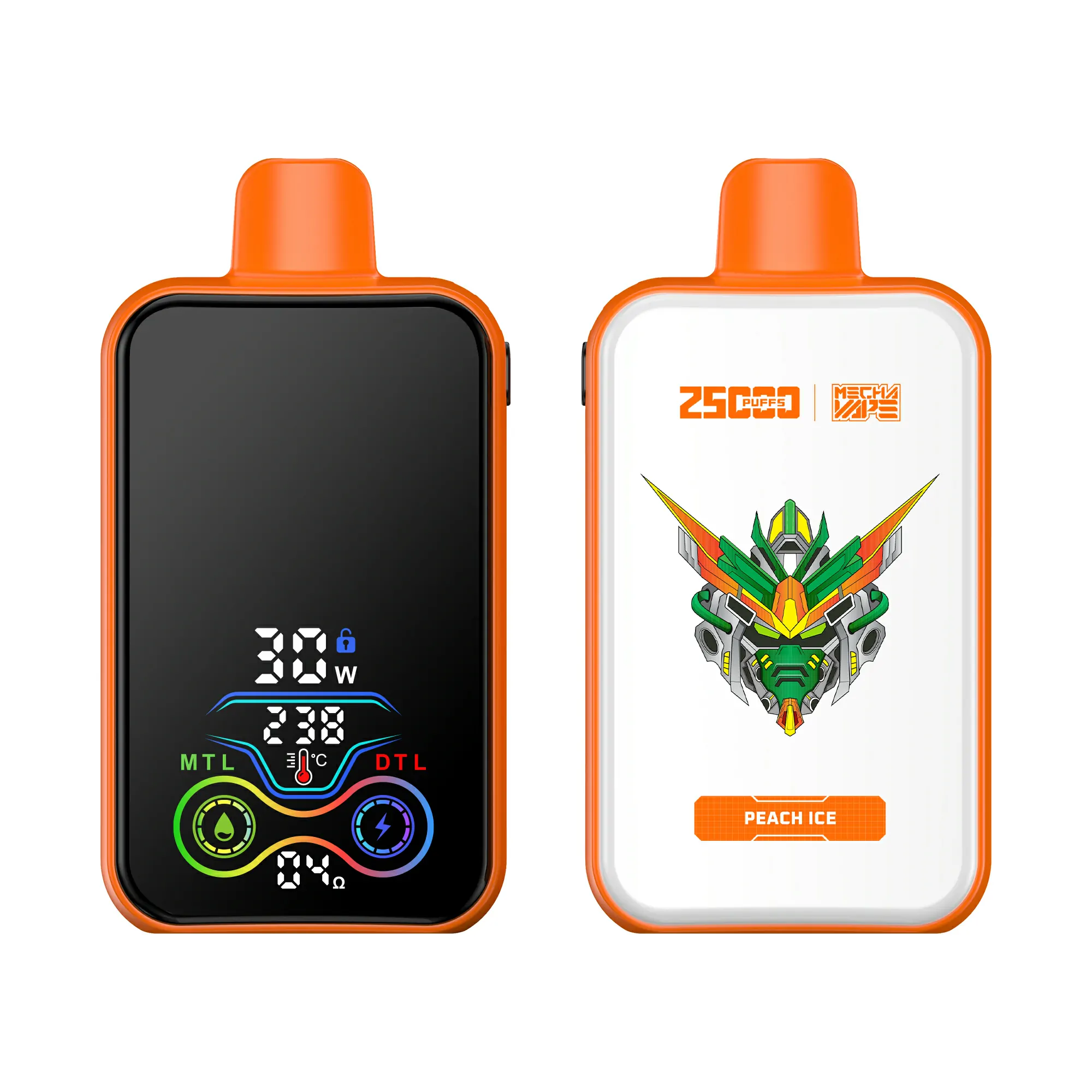 ATVS 25000 Züge Dual Mesh 5% Nikotin Niedrig Großhandel Leicht und Tragbar Wiederaufladbare Einweg E-Zigarette Pen – Bild 5