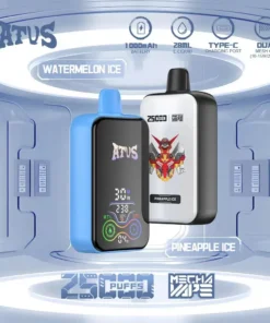 ATVS 25000 Züge Dual Mesh 5% Nikotin Niedrig Großhandel Leicht und Tragbar Wiederaufladbare Einweg E-Zigarette Pen