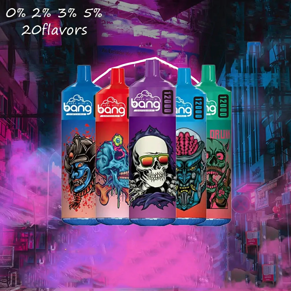 Bang 12000 Züge 0% 2% 3% 5% Niedriges Nikotin Großhandel Mehrere Geschmacksrichtungen Wiederaufladbare Einweg-Vape Pen