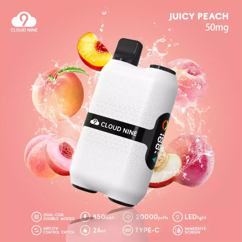 CLOUD NINE D33 20000 Züge Einweg E-Zigarette – Wiederaufladbar, Dual Mesh Coil, großes Display, 5% Nikotin, vielfältige Sorten, Großpackung & Großhandel – Bild 8