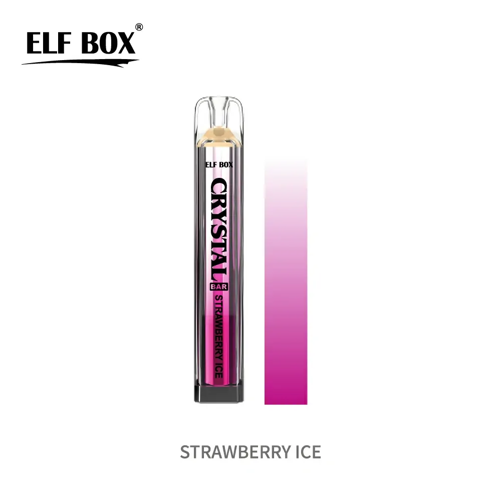 ELF BOX CRYSTAL BAR 600 Züge 0% 2% 5% Niedriger Nikotingehalt Großhandel Leicht und Tragbar Wiederaufladbare Einweg-Vape Pen – Bild 3