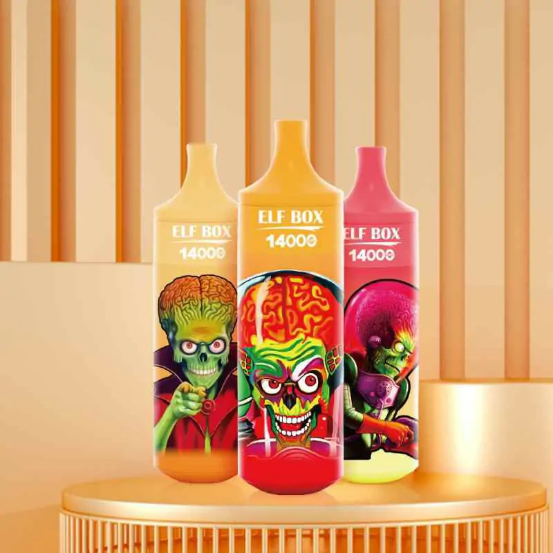 ELF BOX RGB14000 Züge RGB Licht 0% 2% 3% 5% Nikotin Aufladbarer Einweg-Vape Großhandel