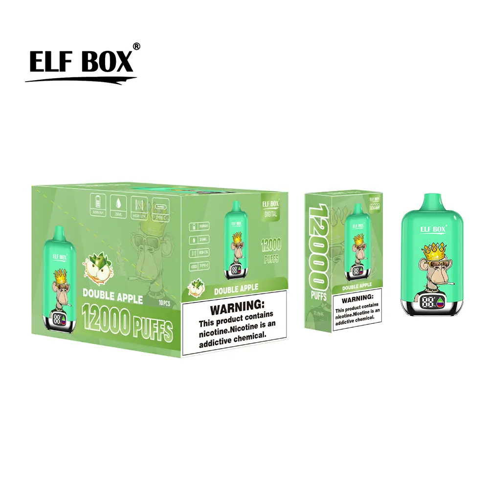 ELF Box Digital 12000 Züge LED-Anzeige 0% 2% 3% 5% Nikotin Ergonomisches Design Einweg-Vape Großhandel – Bild 7