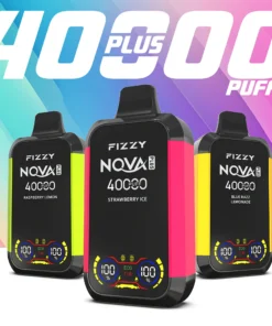 Fizzy Nova Plus 40000 Züge – Wiederaufladbare Einweg E-Zigarette mit Dual Mode, Dual Mesh, LCD-Display, 2%/5% Nikotin, niedriger Nikotingehalt – Großhandel & Bulk-Buy
