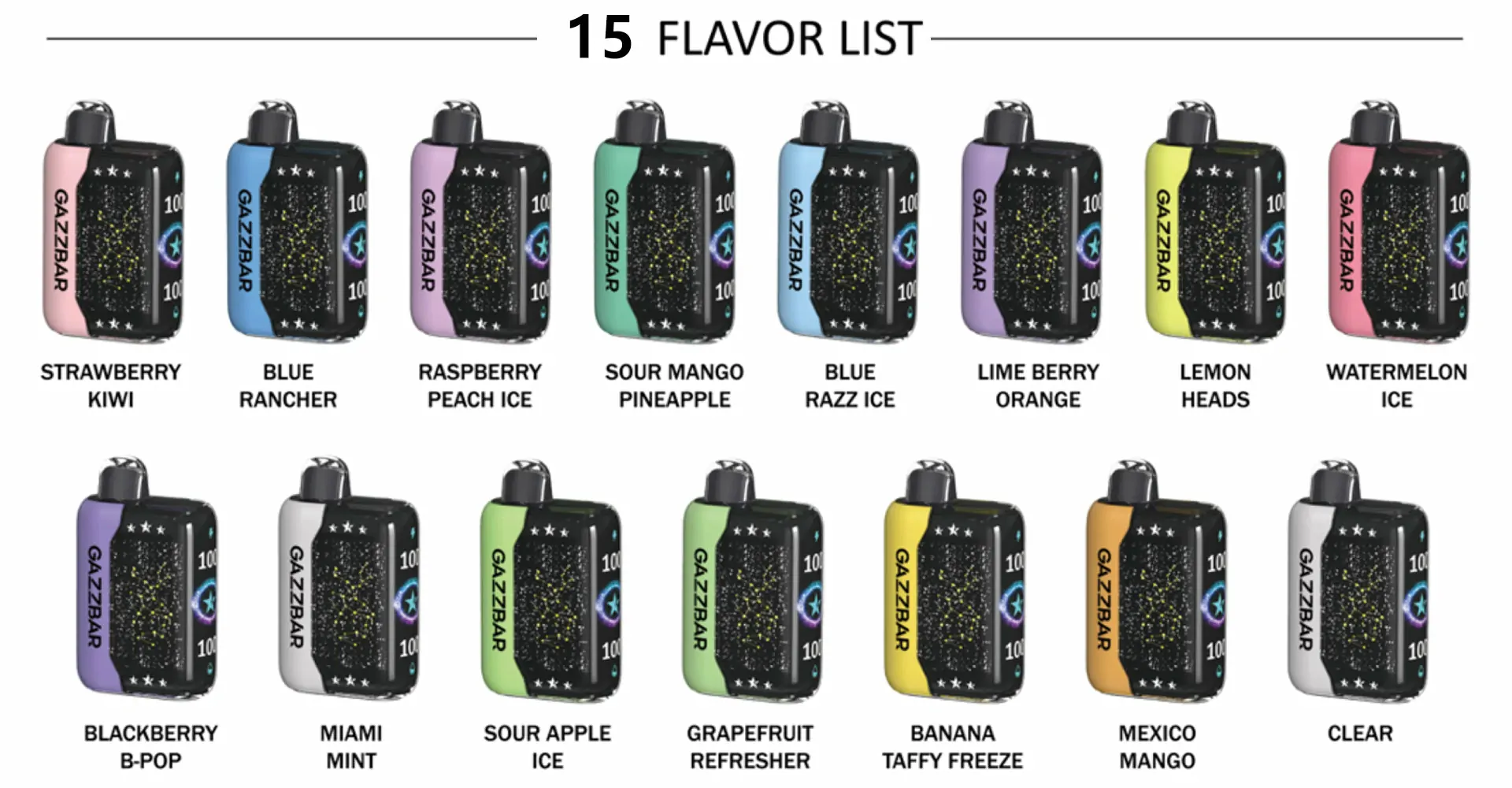 Gazzbar Turbo 30000 Züge Dual Mesh 5% Nikotin – Wiederaufladbare Einweg Vape Großhandel kaufen