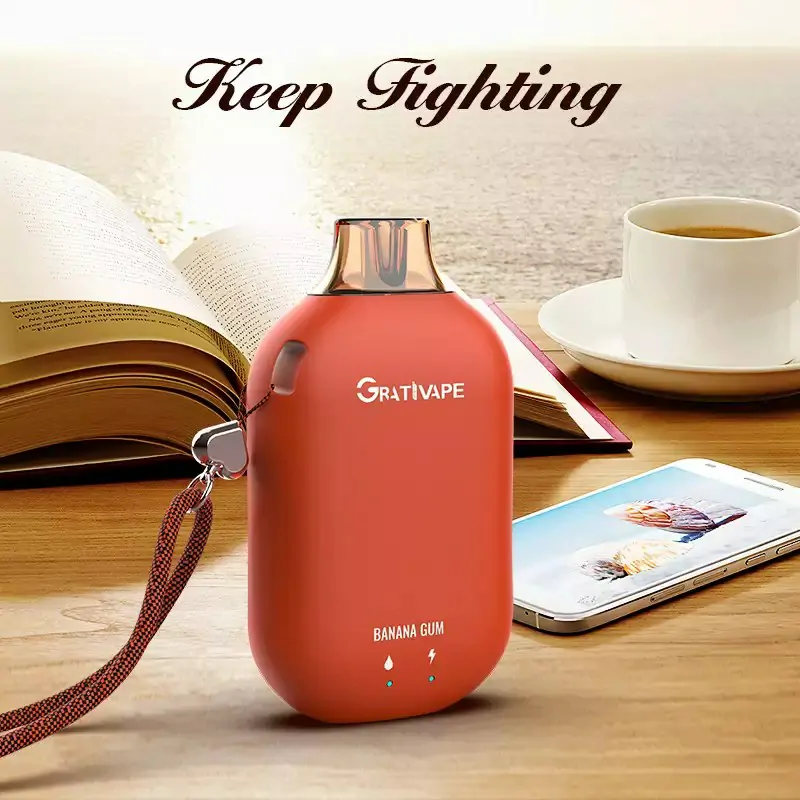 Grativape Boom 9000 Züge LED-Anzeige | 0%, 2%, 3%, 5% Nikotin | Niedriger Nikotingehalt | Großhandel & Bulk-Buy | Wiederaufladbarer Einweg-Vape Pen – Bild 6