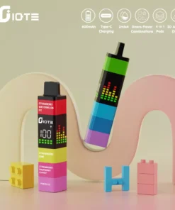 IQTE 2400 Züge Pod-System – Baukasten-Design, 3D-Display, 2%/5% Nikotin, Großhandel, wiederaufladbar, Einweg E-Zigarette mit niedriger Nikotinstärke