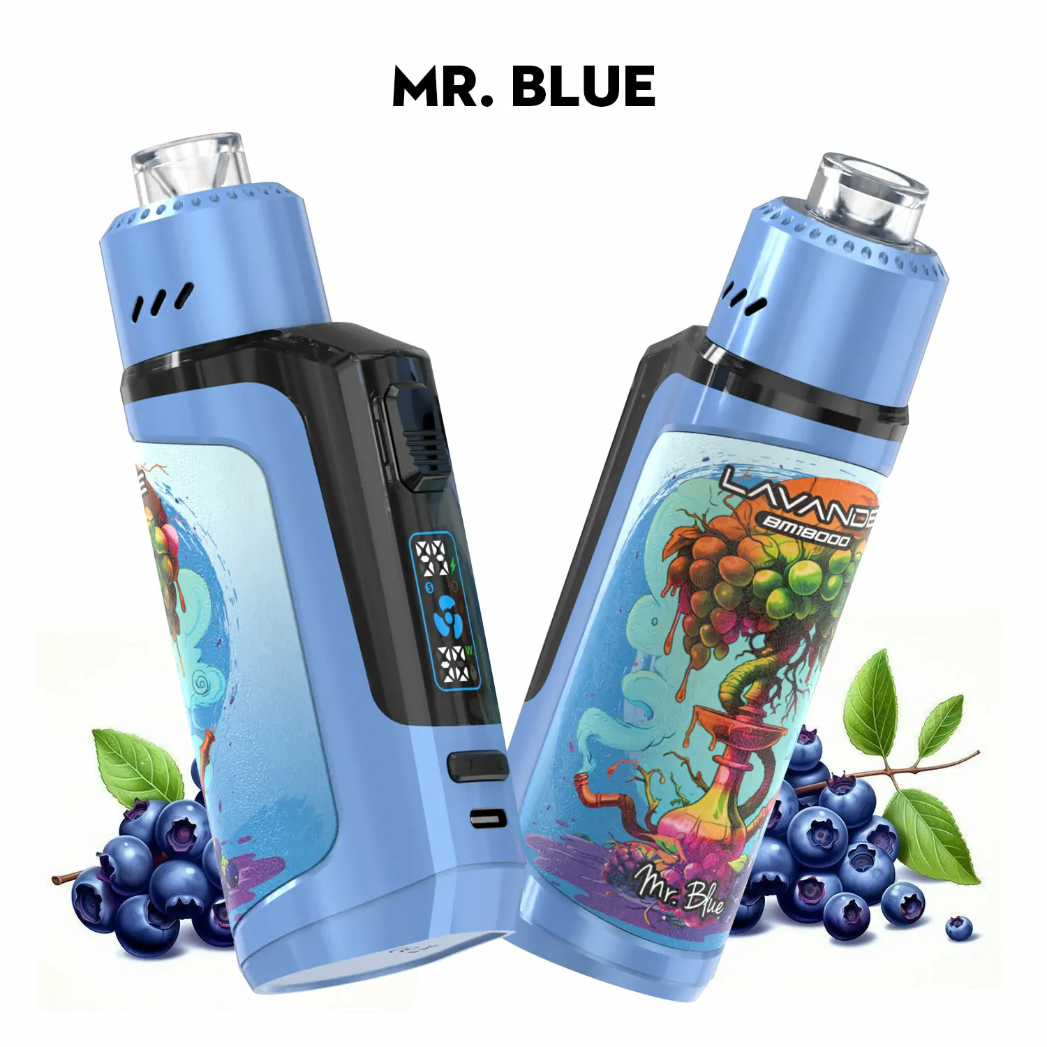 Lavande BM18000 Züge – Wiederaufladbare Einweg E-Zigarette mit Digitaldisplay, niedrigem Nikotingehalt, stylischem Design, Großhandel & Bulk kaufen – Bild 5