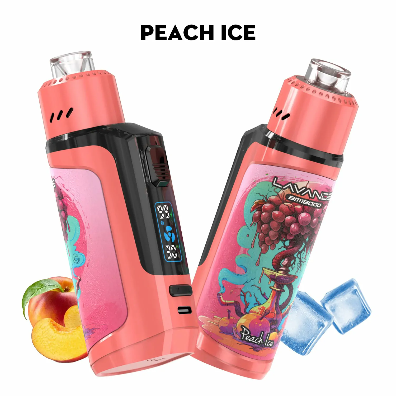 Lavande BM18000 Züge – Wiederaufladbare Einweg E-Zigarette mit Digitaldisplay, niedrigem Nikotingehalt, stylischem Design, Großhandel & Bulk kaufen – Bild 7