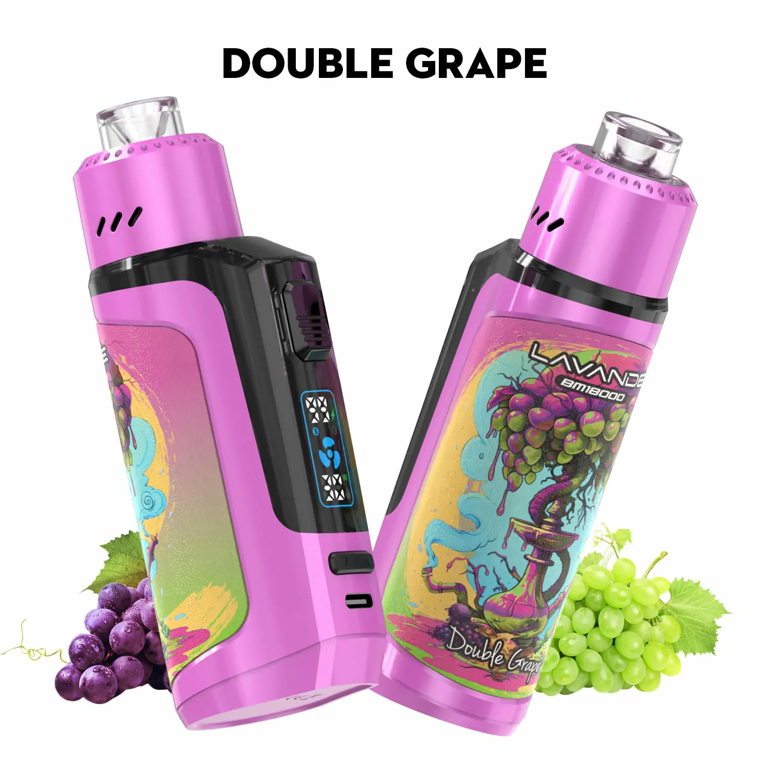 Lavande BM18000 Züge – Wiederaufladbare Einweg E-Zigarette mit Digitaldisplay, niedrigem Nikotingehalt, stylischem Design, Großhandel & Bulk kaufen – Bild 17