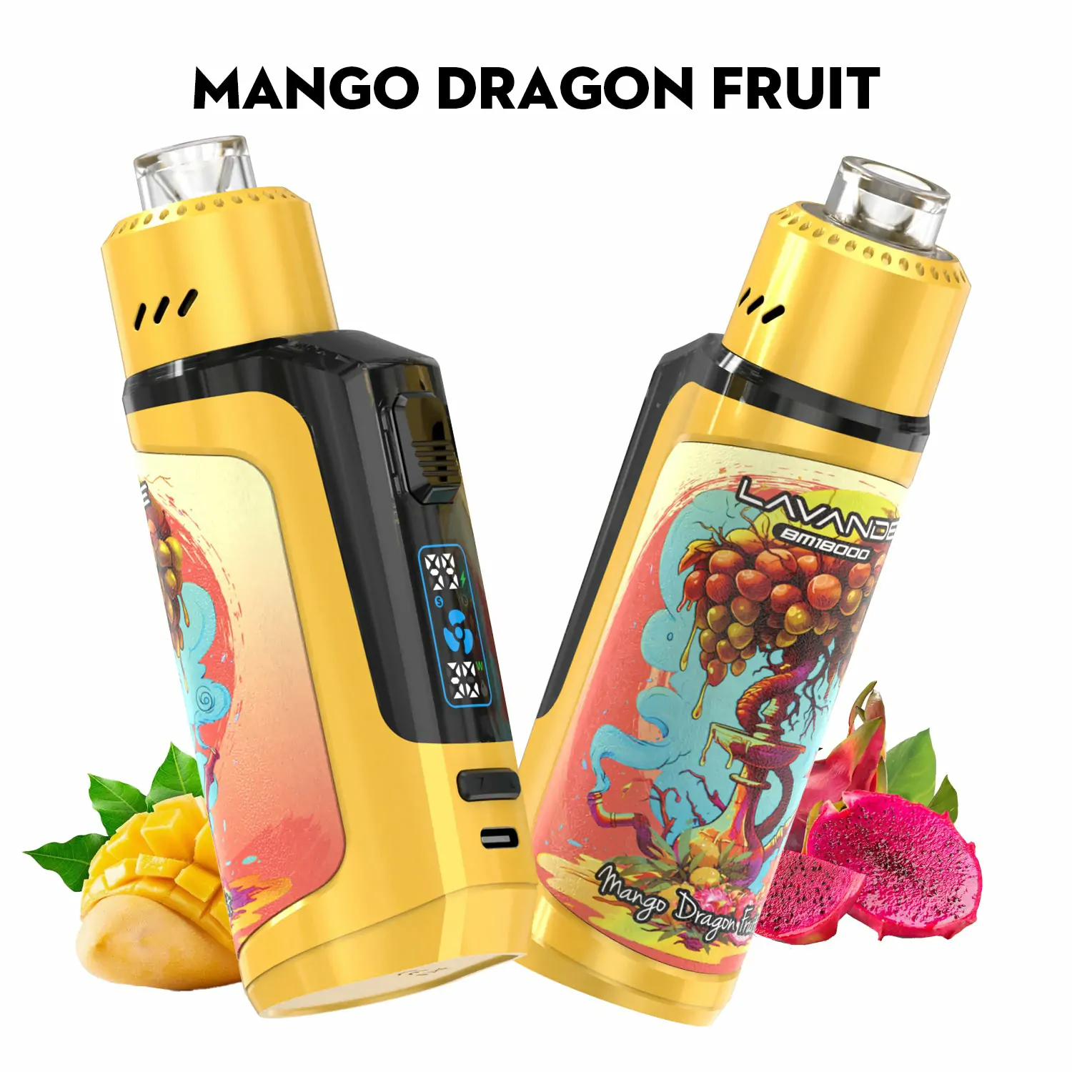 Lavande BM18000 Züge – Wiederaufladbare Einweg E-Zigarette mit Digitaldisplay, niedrigem Nikotingehalt, stylischem Design, Großhandel & Bulk kaufen – Bild 15