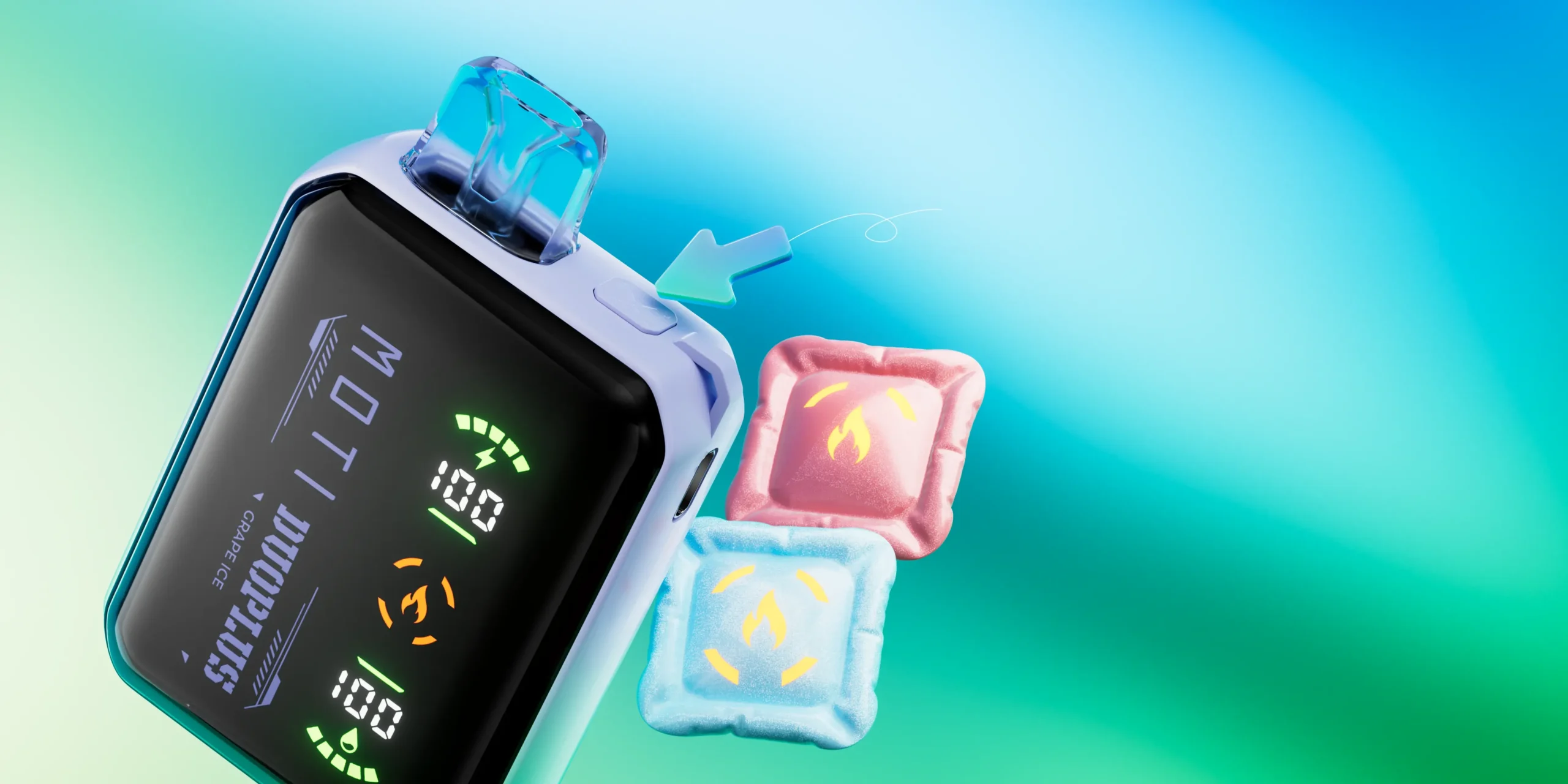 MOTI Duoplus 25000 Züge Dual Mesh, Dual Modus, Smart Max-Screen, 3% Nikotin – Wiederaufladbare Einweg E-Zigarette für Großhandel und Bulk-Bestellungen