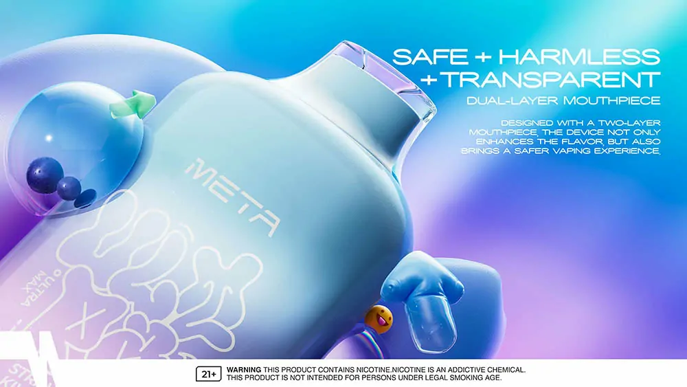 MOTI Meta Ultra Max 10000 Züge – Intelligentes LED-Display, 3% Nikotin, Großhandel, einfach tragbar, wiederaufladbare Einweg E-Zigarette