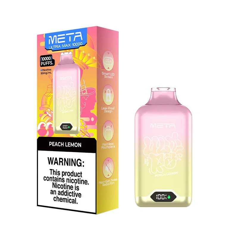 MOTI Meta Ultra Max 10000 Züge – Intelligentes LED-Display, 3% Nikotin, Großhandel, einfach tragbar, wiederaufladbare Einweg E-Zigarette – Bild 5