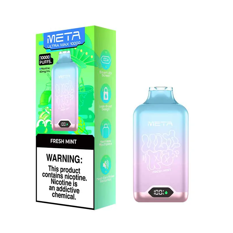 MOTI Meta Ultra Max 10000 Züge – Intelligentes LED-Display, 3% Nikotin, Großhandel, einfach tragbar, wiederaufladbare Einweg E-Zigarette – Bild 10