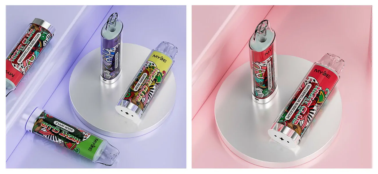 MYDE Night Club 600 Züge Einweg E-Zigarette 2% Nikotin – Großhandel & Bulk-Buy, tragbarer Vape Pen, verschiedene Sorten