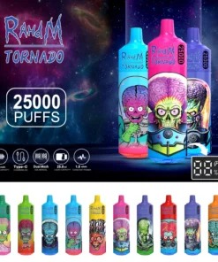 RahdM Tornado 25000 Züge 2% Nikotin - Großhandelspakete mit verschiedenen Geschmacksrichtungen & wiederaufladbare Einweg E-Zigaretten