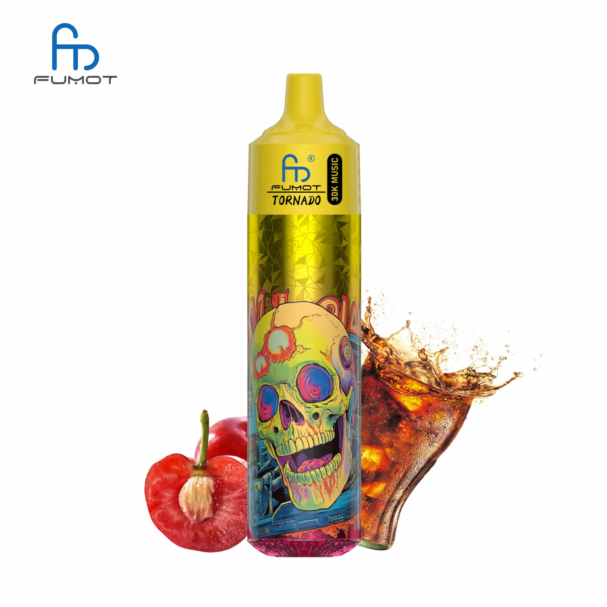 RandM Fumot Tornado 30000 Züge Musik – Wiederaufladbarer Einweg-Vape mit 0%, 2%, 3%, 5% Nikotin, große Geschmacksvielfalt, Bulk & Großhandel – Bild 18