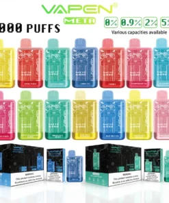 VAPEN Meta 6000 Züge 2% 5% – Wiederaufladbare Einweg E-Zigarette im Großhandel, niedriger Nikotingehalt, 10 Geschmacksrichtungen, Bulk Buy für Händler