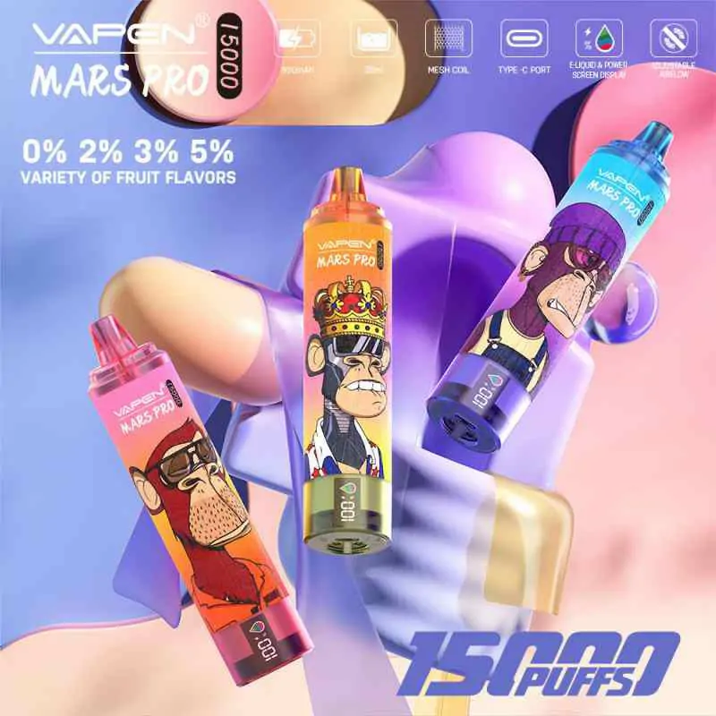 VAPEN Mrs Pro 15000 Züge Wiederaufladbare Einweg E-Zigarette mit Digitaldisplay, einstellbarem Airflow und 2% Nikotin – Großhandel & Bulk-Bestellung für Händler