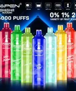 VAPEN Shisha Hookah 15000 Züge DTL Einweg E-Zigarette, wiederaufladbar, 0%/2% Nikotin, Großhandel & Bulk-Bestellung, 10 Geschmacksrichtungen