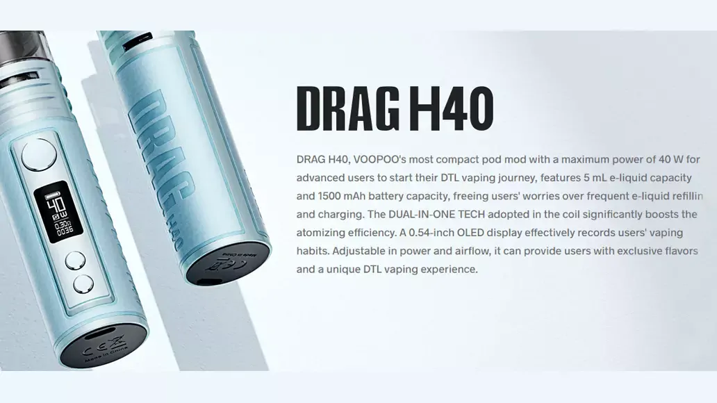 VOOPOO DRAG H40 Pod-System Mod-Kit