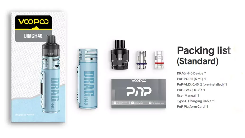 VOOPOO DRAG H40 Pod-System Mod-Kit