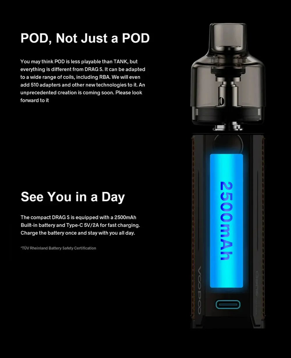 VOOPOO DRAG S Pod-System Pod-Mod-Kit