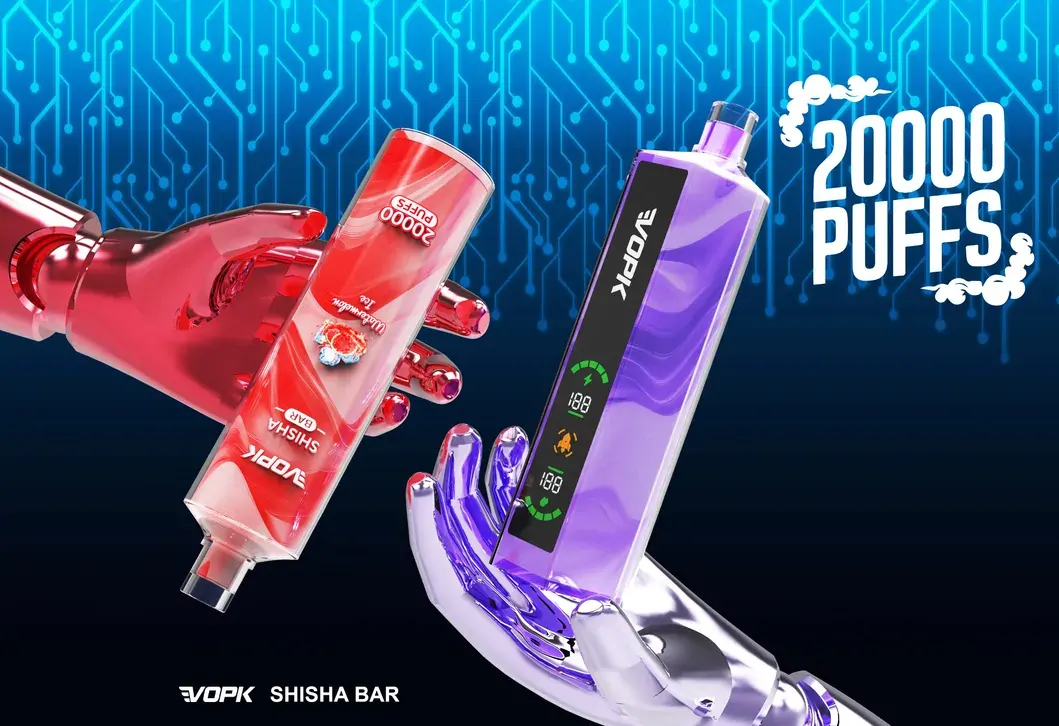 VOPK Shisha BAR 20000 Züge Smart Display 0% 2% 3% 5% Niedriger Nikotin Großhandel Aufladbare Einweg-Dampfpen