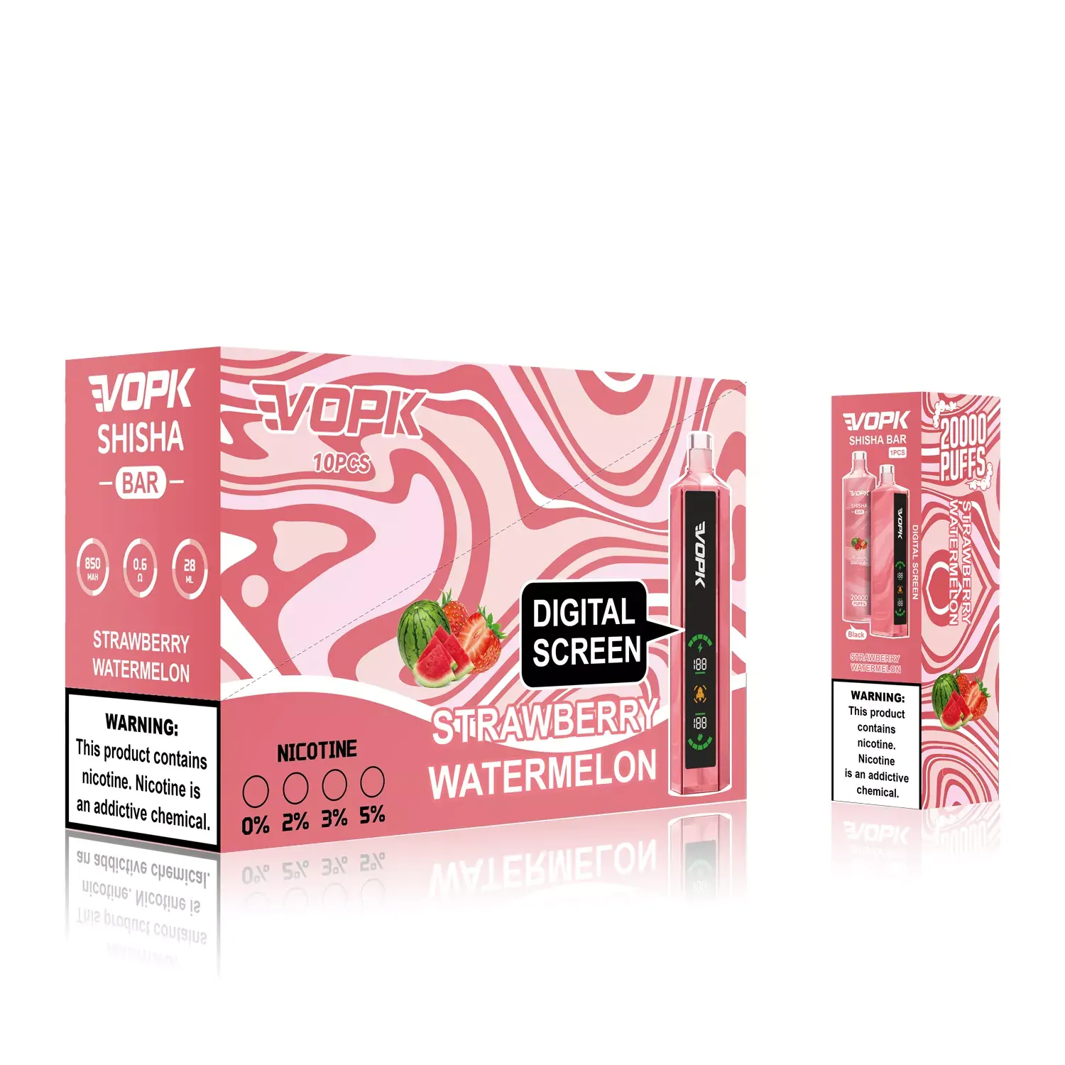 VOPK Shisha BAR 20000 Züge Smart Display 0% 2% 3% 5% Niedriger Nikotin Großhandel Aufladbare Einweg-Dampfpen – Bild 9
