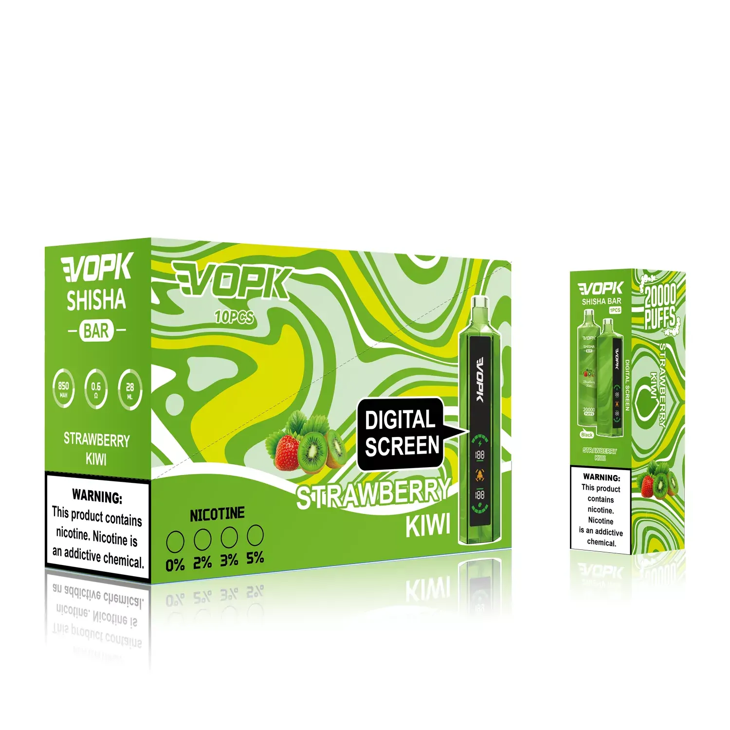 VOPK Shisha BAR 20000 Züge Smart Display 0% 2% 3% 5% Niedriger Nikotin Großhandel Aufladbare Einweg-Dampfpen – Bild 6