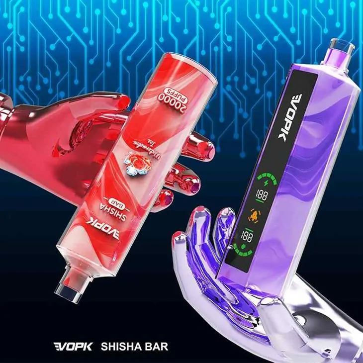VOPK Shisha BAR 20000 Züge Smart Display 0% 2% 3% 5% Niedriger Nikotin Großhandel Aufladbare Einweg-Dampfpen