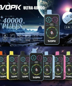 VOPK ULTRA 40000 Züge Doppelaroma Digitaldisplay 2% Niedriger Nikotin Großhandel Einweg-Vapes Stifte Wiederaufladbar Portabel