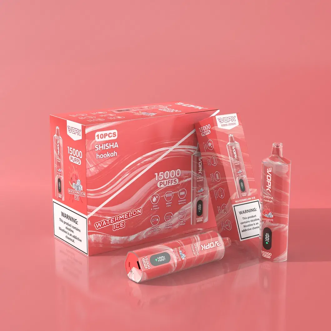 VOPK Shisha Hookah 15000 Züge Einweg E-Zigarette DTL Lungeninhalation 0% 2% 3% 5% Nikotin Großhandel – Bild 9