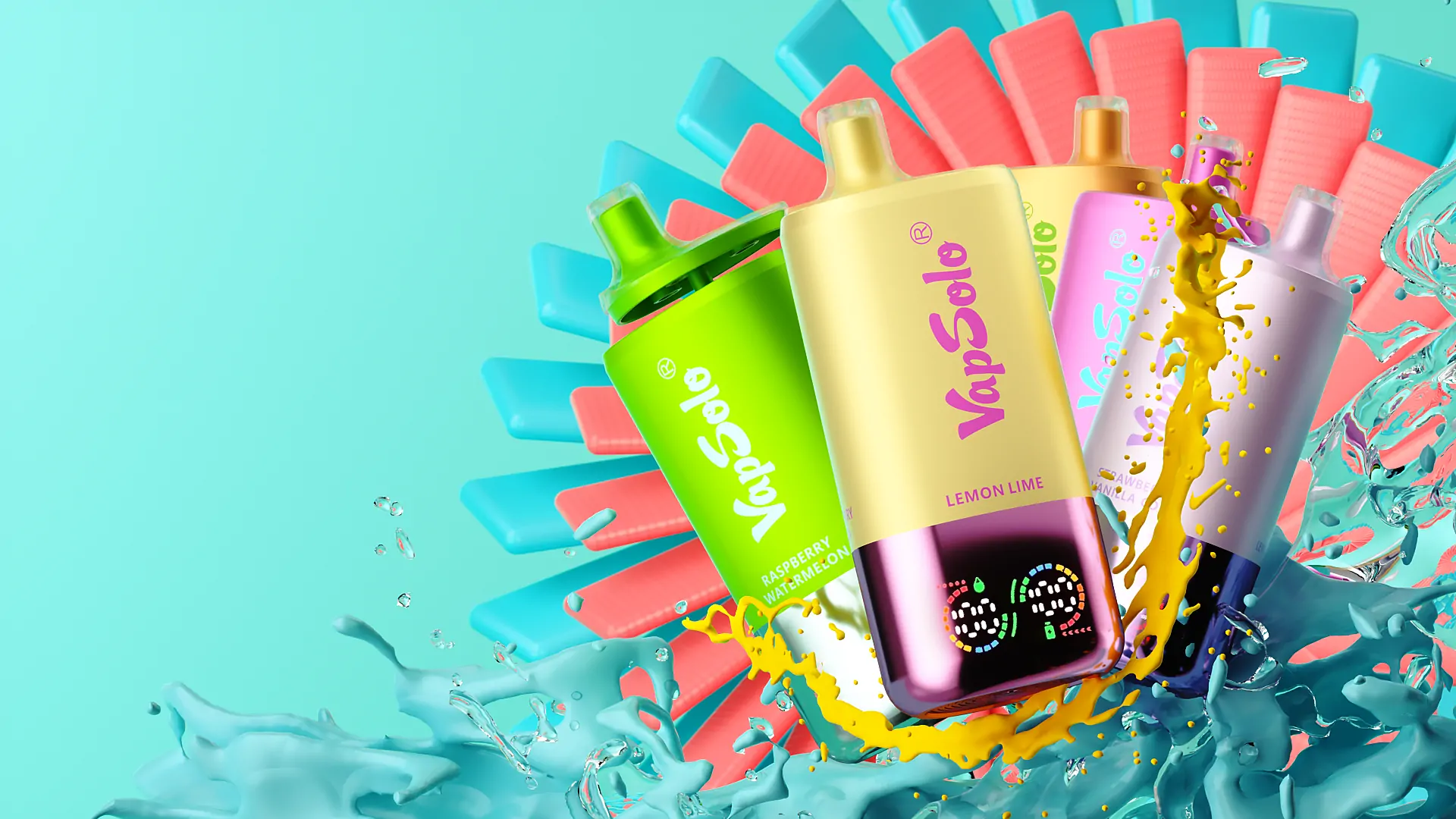 VapSolo Triple 30000 Züge LCD-Display 3 Aromen in 1 2% und 5% Nikotin Niedriger Nikotin Bulk-Kauf Großhandel Aufladbarer Einweg-Vape-Stift