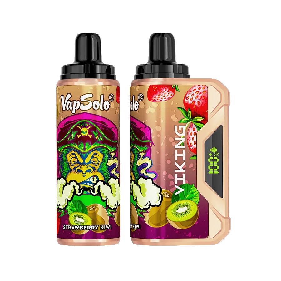 VapSolo Viking 12000 Züge LCD Display 4 Stufen Luftstrom 2% und 5% Nikotin gering Einweg-Vape Stifte Großhandel Wiederaufladbar – Bild 4
